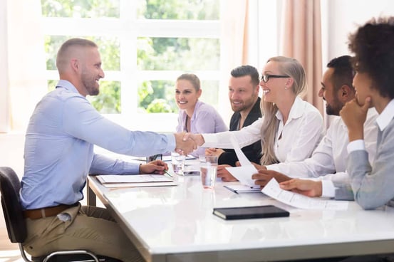 Recruitment handshake