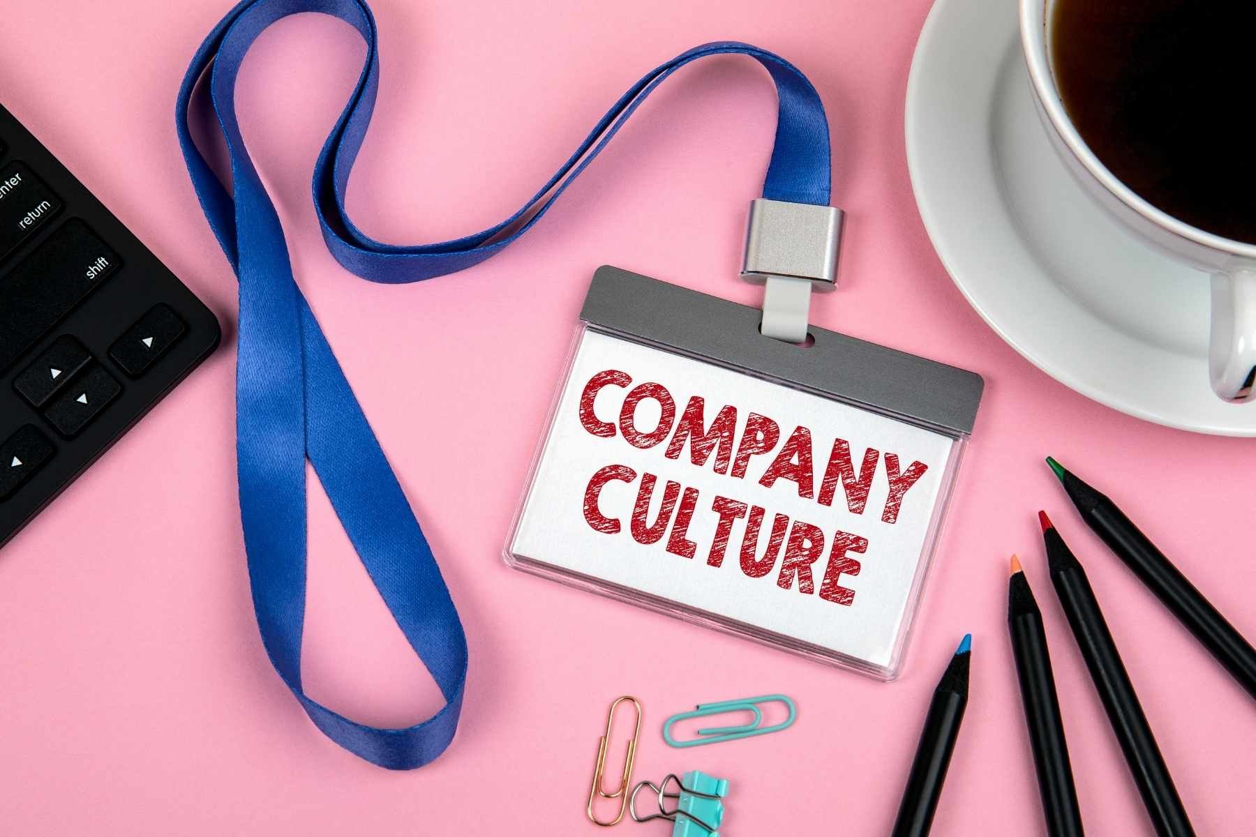 Company culture lanyard